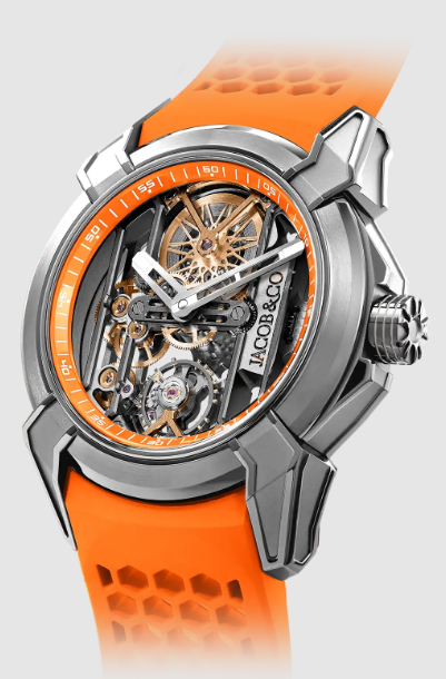 (image for) Jacob & Co epic x skeleton Orange EX110.20.AO.AA.A Replica watch